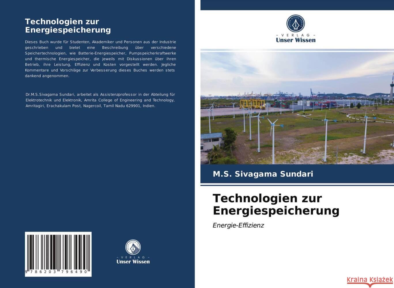 Technologien zur Energiespeicherung Sivagama Sundari, M.S. 9786203796490