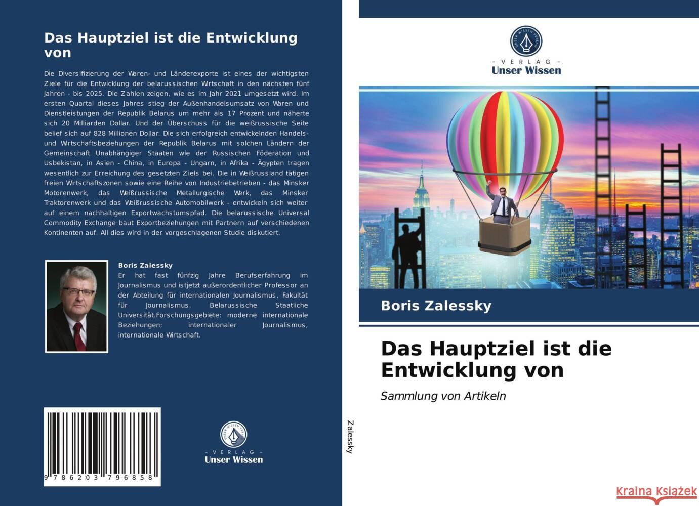 Das Hauptziel ist die Entwicklung von Zalessky, Boris 9786203796858