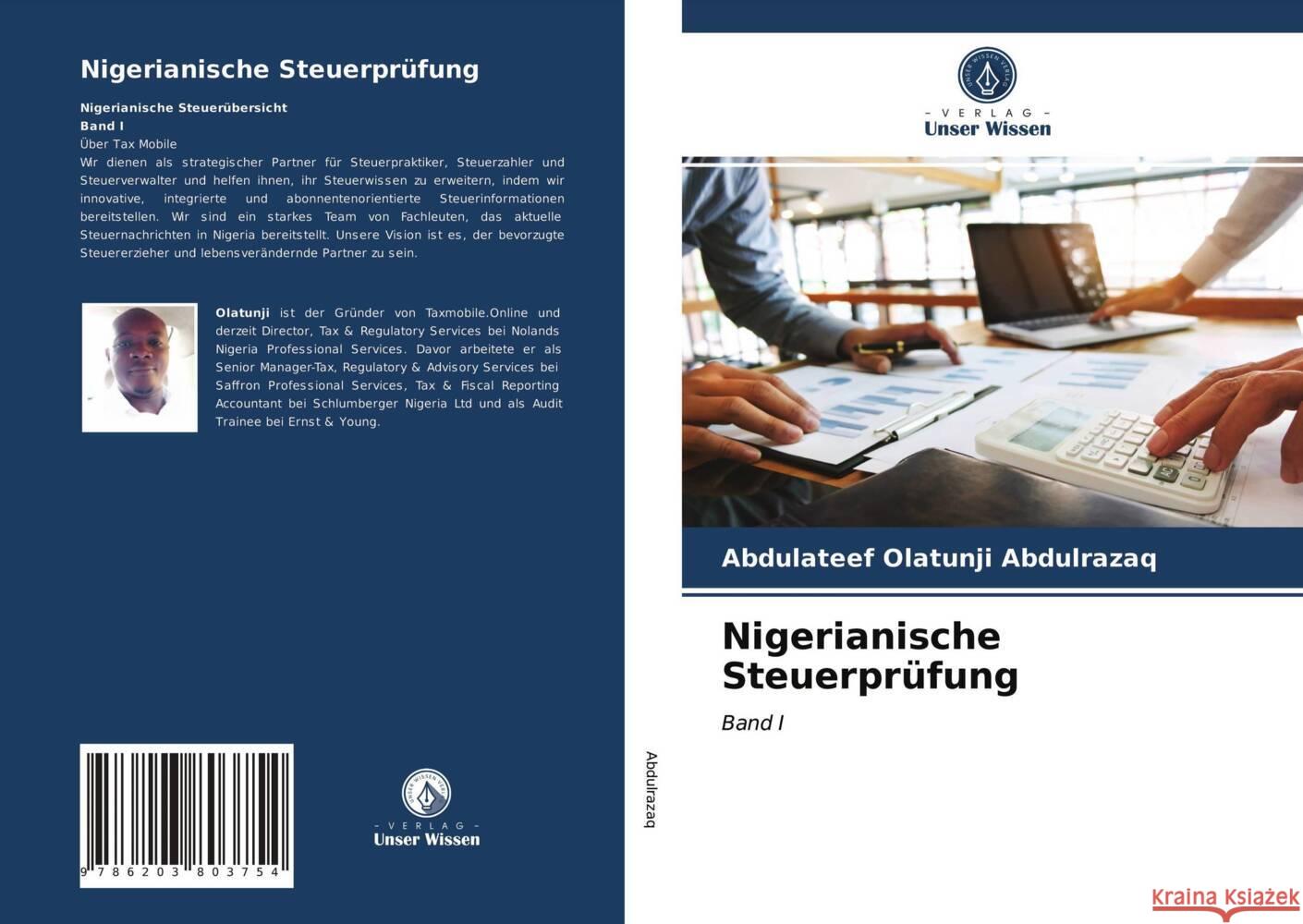 Nigerianische Steuerprüfung Abdulrazaq, Abdulateef Olatunji 9786203803754 Verlag Unser Wissen