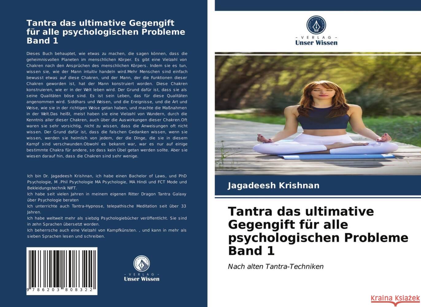 Tantra das ultimative Gegengift für alle psychologischen Probleme Band 1 Krishnan, Jagadeesh 9786203808322