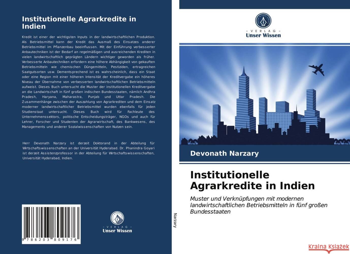 Institutionelle Agrarkredite in Indien Narzary, Devonath 9786203809176