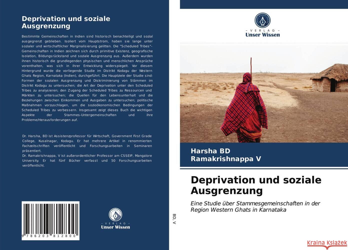 Deprivation und soziale Ausgrenzung BD, Harsha, V., Ramakrishnappa 9786203812800 Verlag Unser Wissen