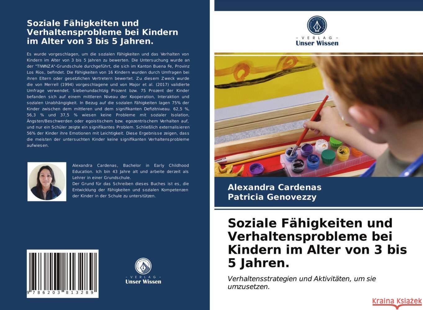 Soziale Fähigkeiten und Verhaltensprobleme bei Kindern im Alter von 3 bis 5 Jahren. Cardenas, Alexandra, Genovezzy, Patricia 9786203813289