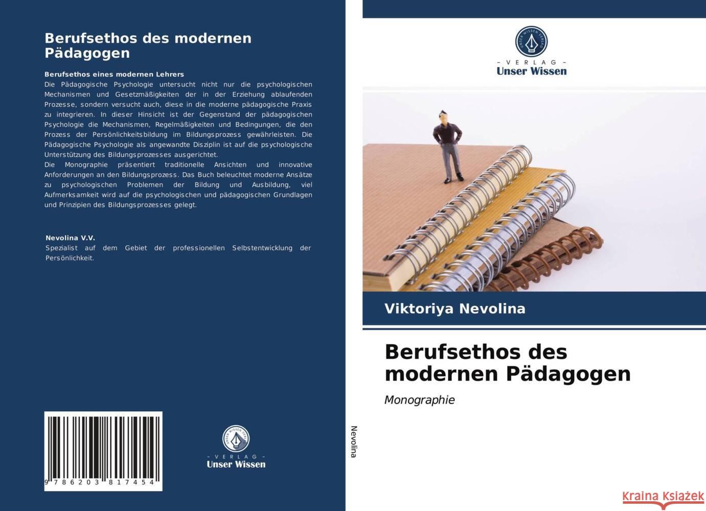 Berufsethos des modernen Pädagogen Nevolina, Viktoriya 9786203817454