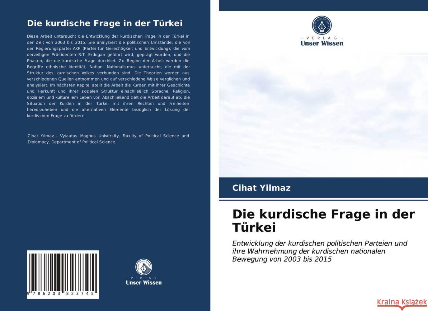 Die kurdische Frage in der Türkei Yilmaz, Cihat 9786203823745