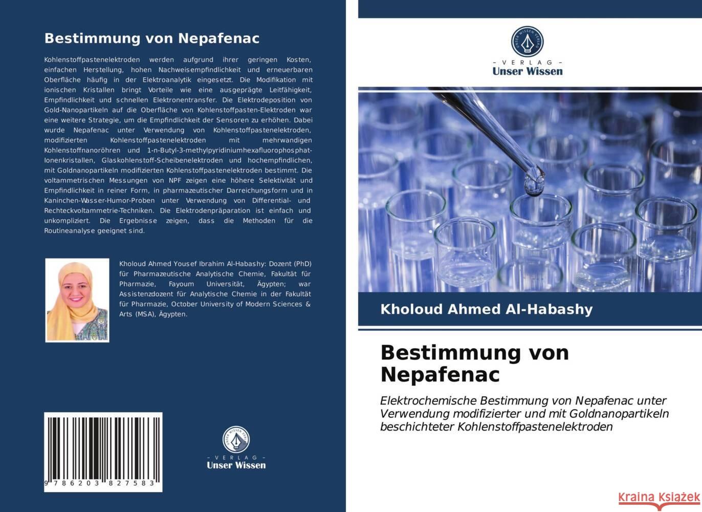 Bestimmung von Nepafenac Al-Habashy, Kholoud Ahmed 9786203827583