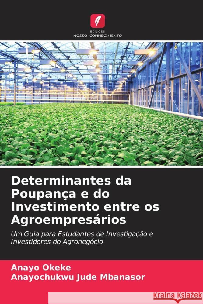 Determinantes da Poupança e do Investimento entre os Agroempresários Okeke, Anayo, Mbanasor, Anayochukwu Jude 9786203828313