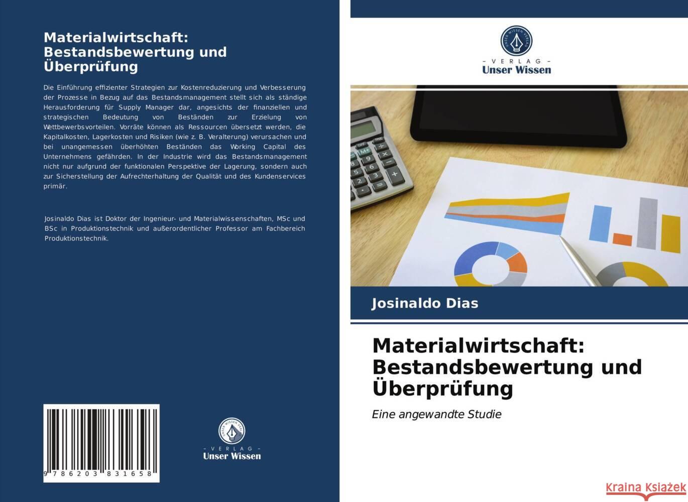 Materialwirtschaft: Bestandsbewertung und Überprüfung Dias, Josinaldo 9786203831658