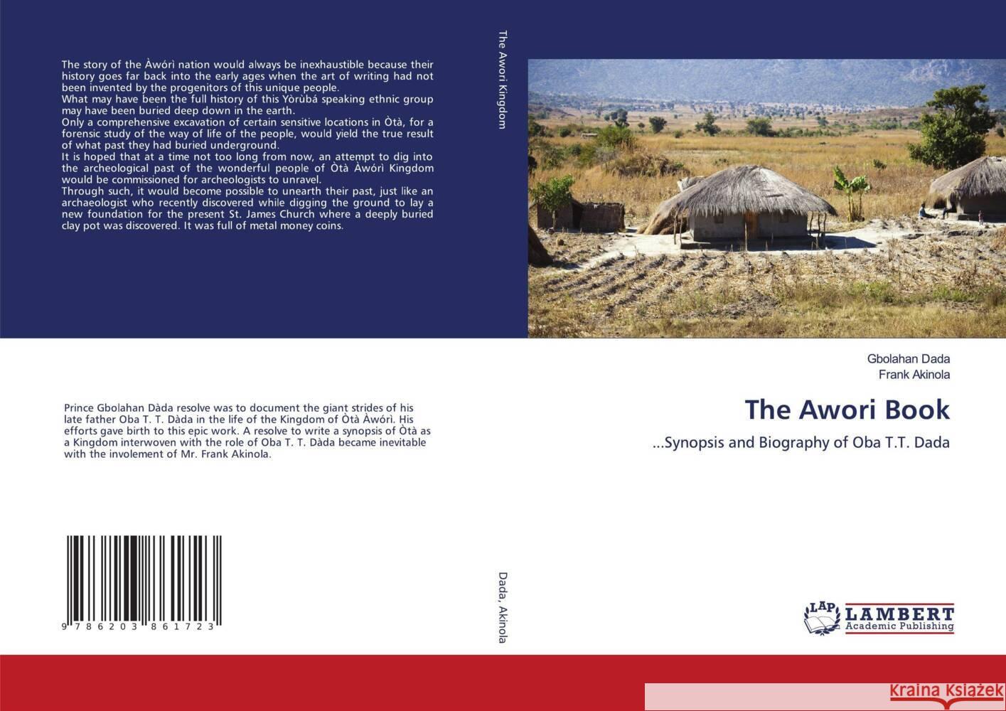 The Awori Book Dada, Gbolahan, Akinola, Frank 9786203861723 LAP Lambert Academic Publishing