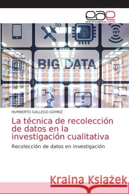 La técnica de recolección de datos en la investigación cualitativa Gallego Gómez, Humberto 9786203871241