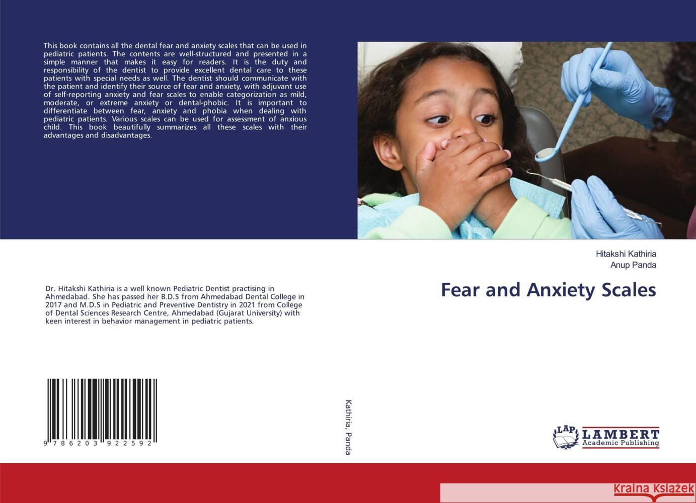 Fear and Anxiety Scales Kathiria, Hitakshi, Panda, Anup 9786203922592