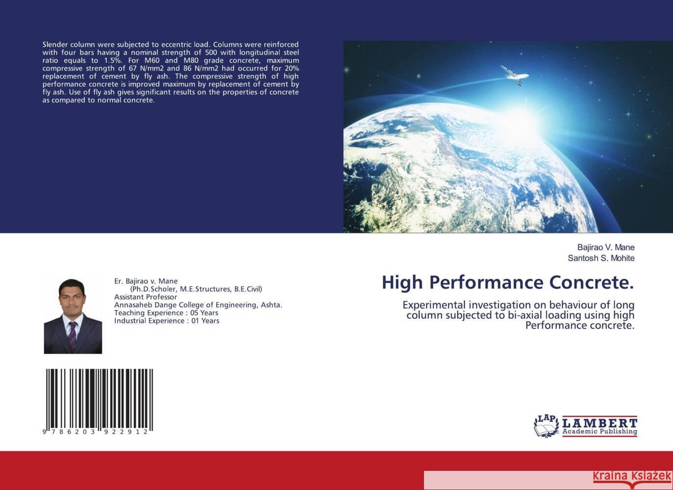 High Performance Concrete. Mane, Bajirao V., Mohite, Santosh S. 9786203922912