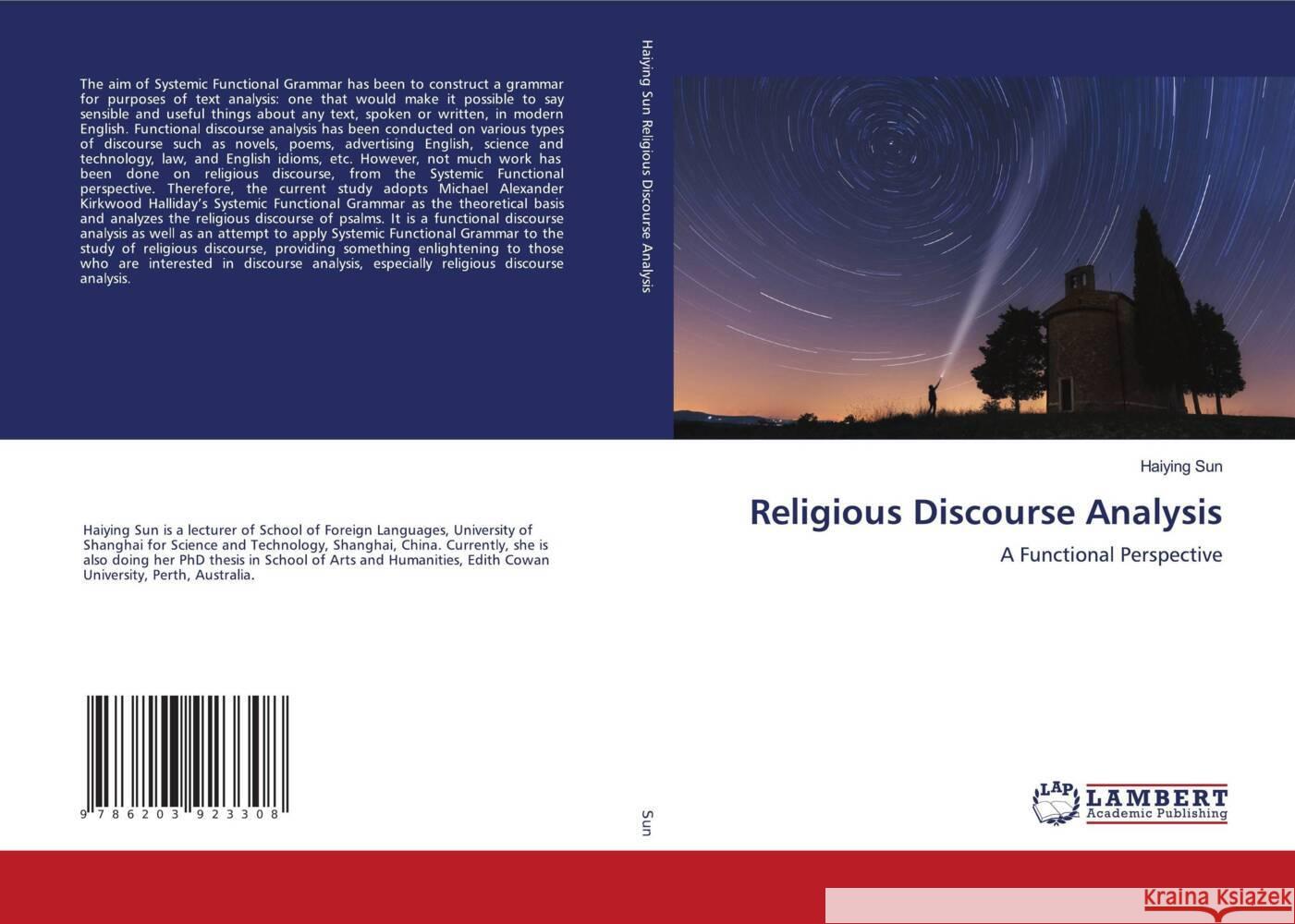 Religious Discourse Analysis Sun, Haiying 9786203923308