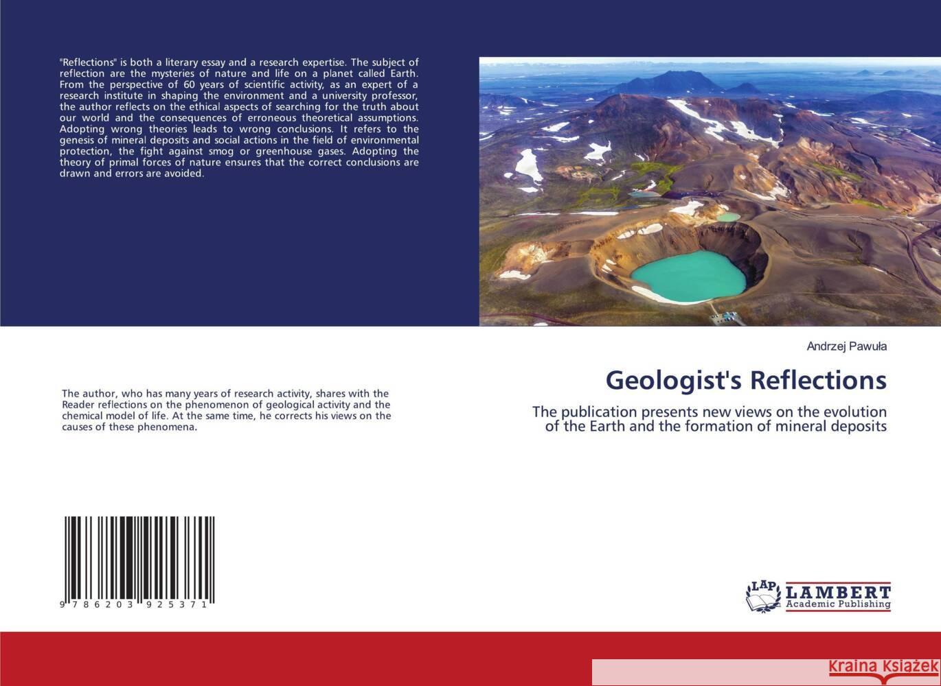Geologist's Reflections Pawula, Andrzej 9786203925371