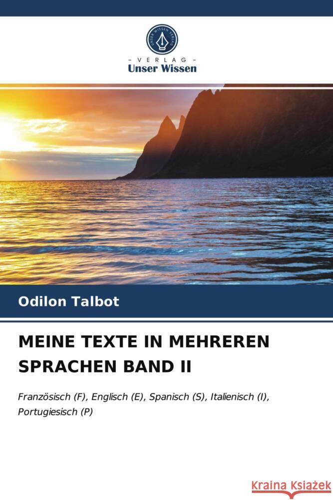 MEINE TEXTE IN MEHREREN SPRACHEN BAND II Talbot, Odilon 9786204014869