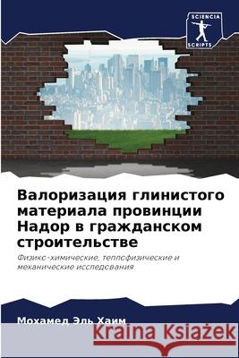 Валоризация глинистого материа&# Мохамед Эль Хаим 9786204176161 Sciencia Scripts