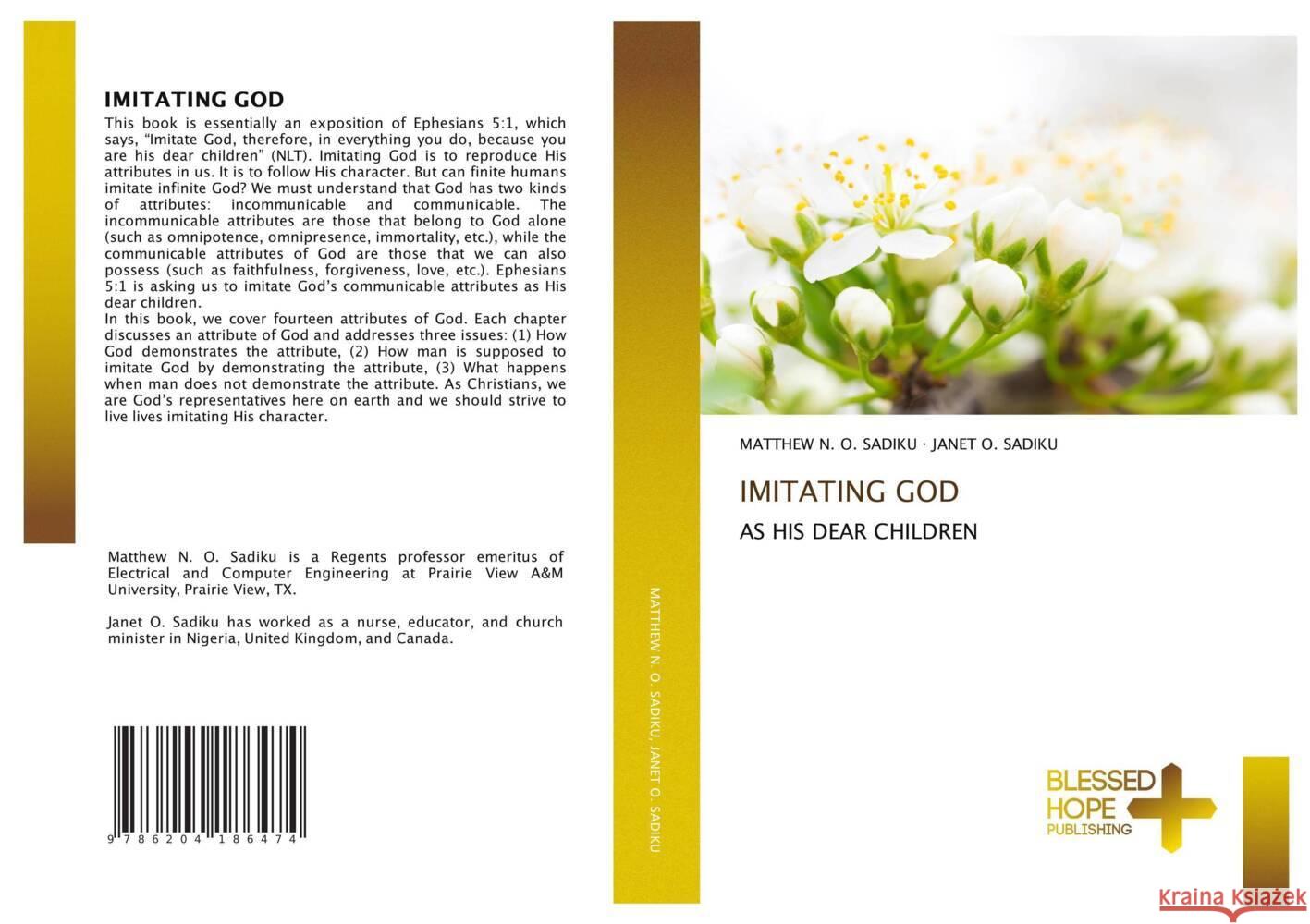 IMITATING GOD Sadiku, Matthew N. O., SADIKU, JANET O. 9786204186474