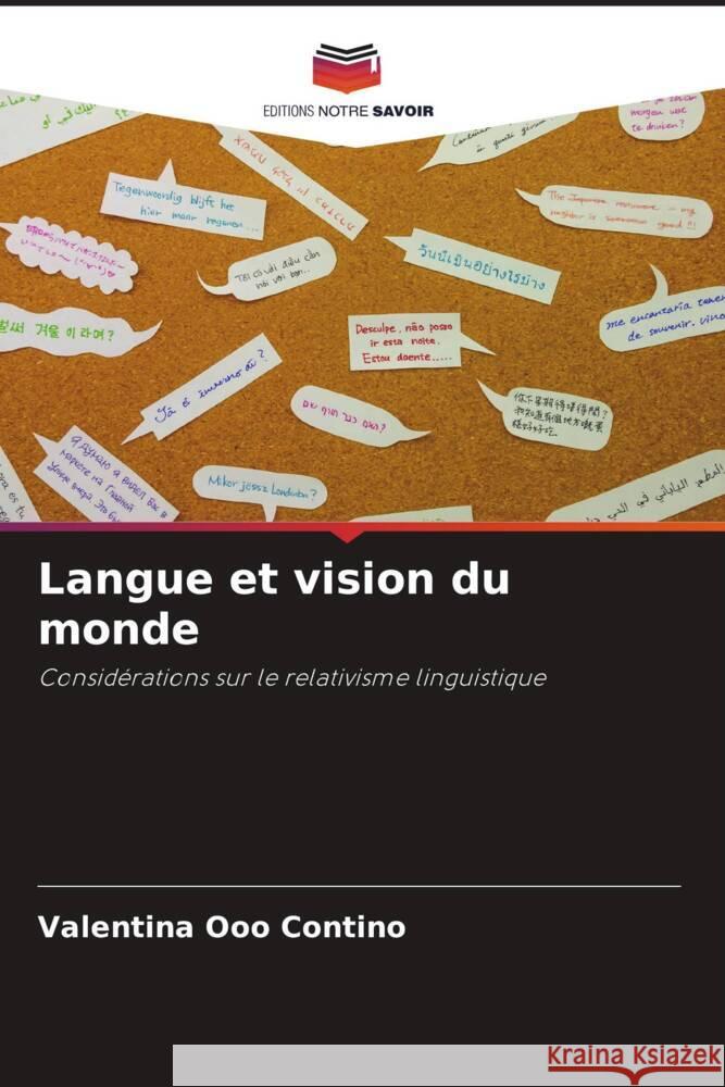 Langue et vision du monde Ooo Contino, Valentina 9786204404172