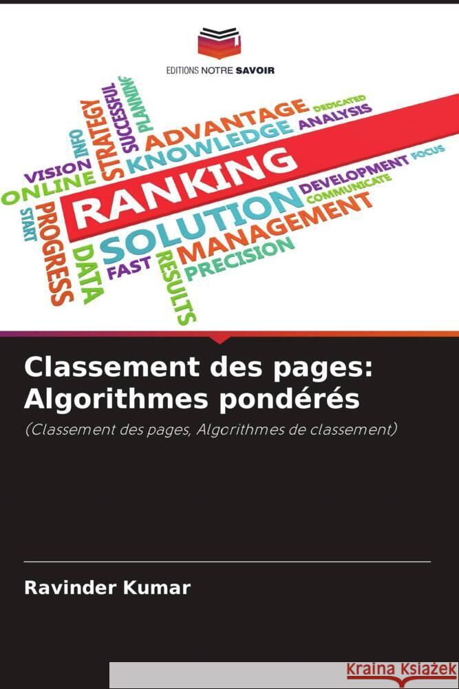 Classement des pages: Algorithmes pondérés Kumar, Ravinder 9786204433400