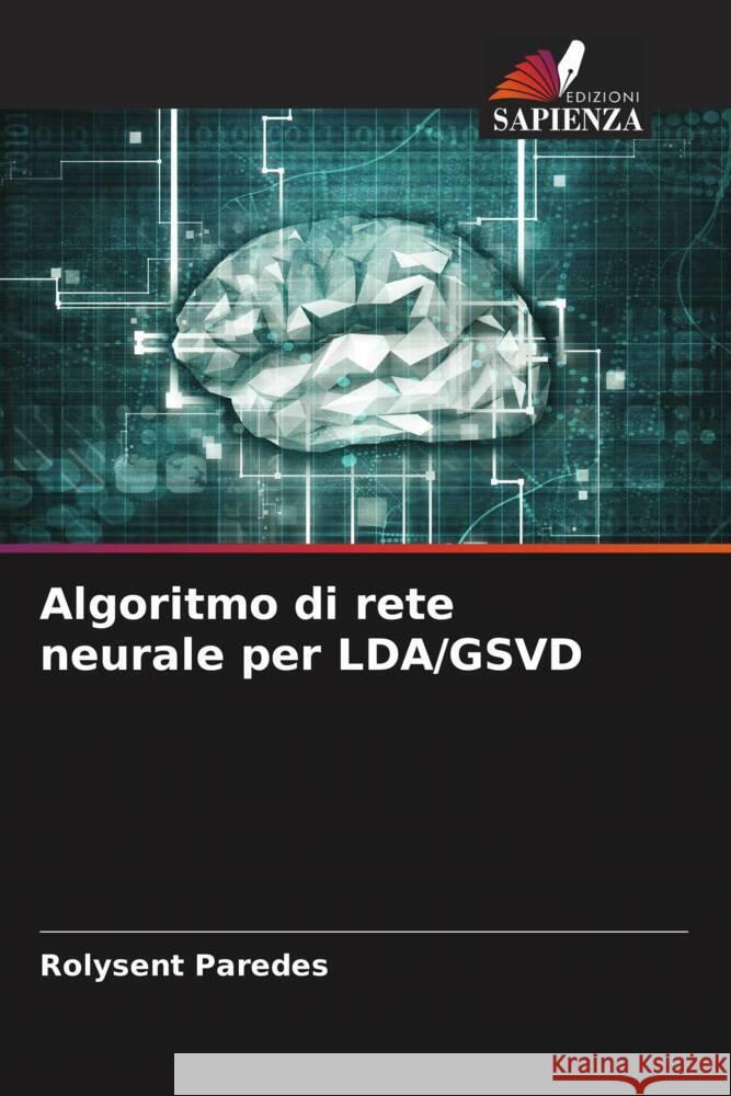 Algoritmo di rete neurale per LDA/GSVD Paredes, Rolysent 9786204548609