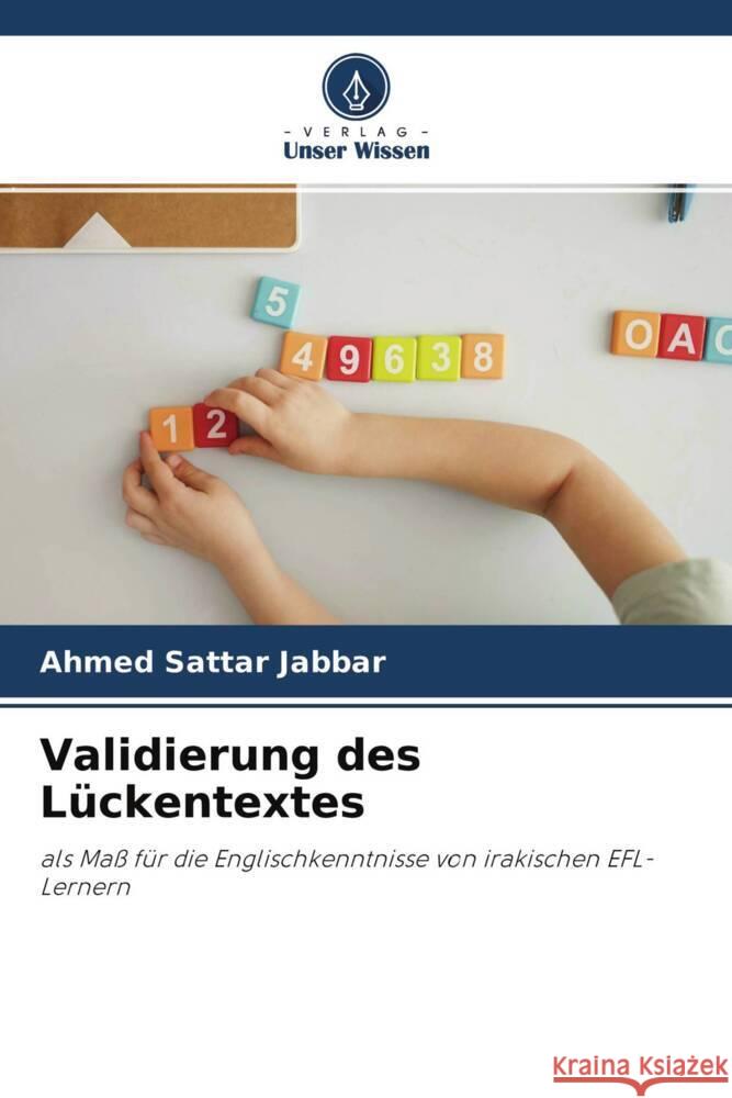 Validierung des Lückentextes Sattar Jabbar, Ahmed 9786204644530