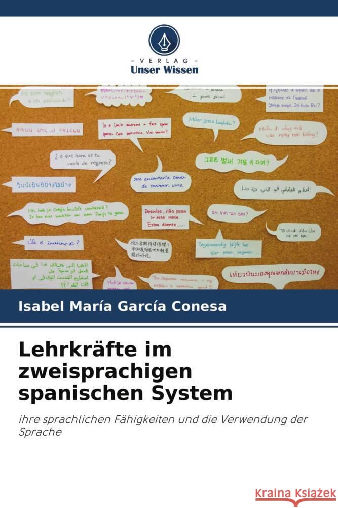 Lehrkräfte im zweisprachigen spanischen System Garcia Conesa, Isabel Maria 9786204712000