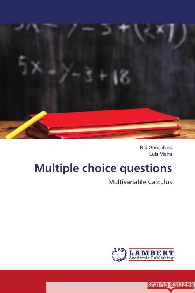 Multiple choice questions Gonçalves, Rui, Vieira, Luís 9786204749426