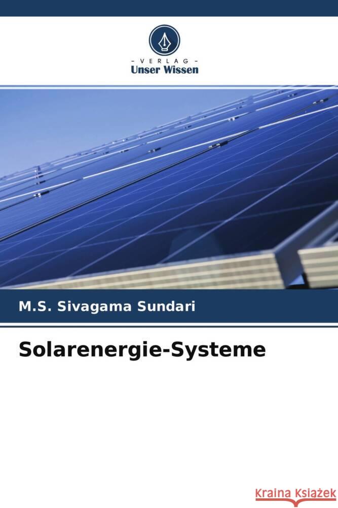 Solarenergie-Systeme Sivagama Sundari, M.S. 9786204761213