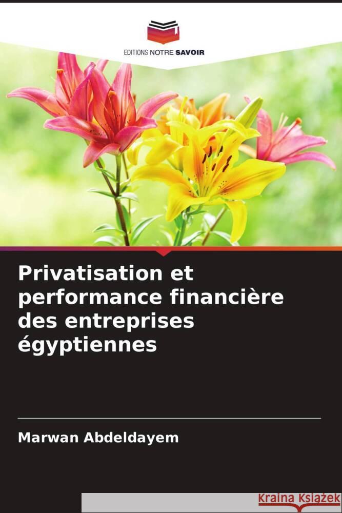 Privatisation et performance financière des entreprises égyptiennes Abdeldayem, Marwan 9786204807607 Editions Notre Savoir