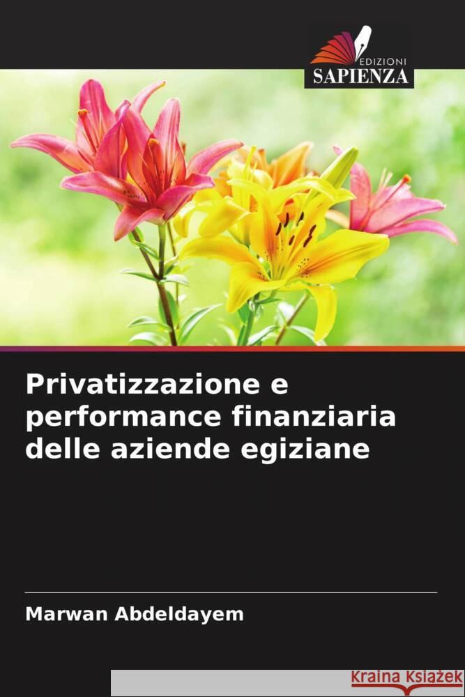 Privatizzazione e performance finanziaria delle aziende egiziane Abdeldayem, Marwan 9786204807614 Edizioni Sapienza
