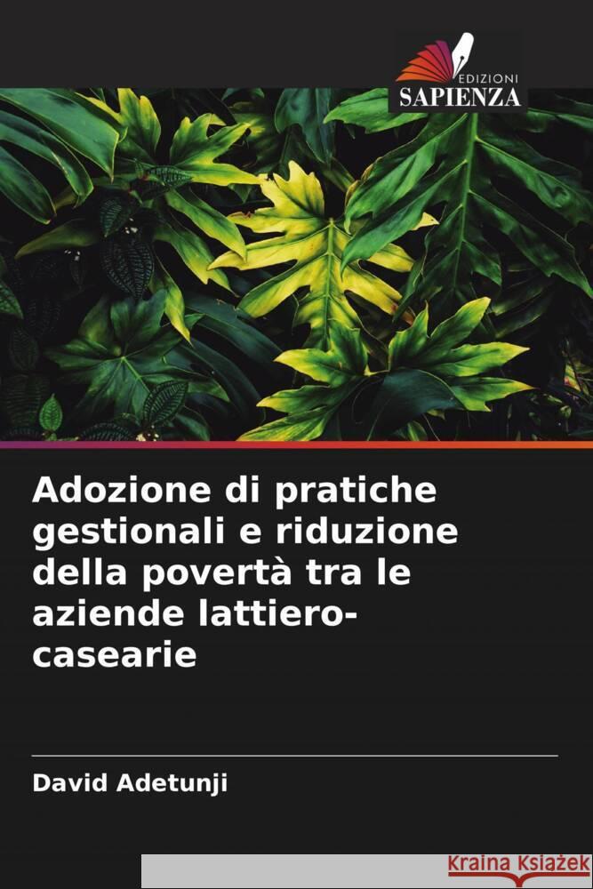 Adozione di pratiche gestionali e riduzione della povert? tra le aziende lattiero-casearie David Adetunji Lydia Adetunji Nnabugwu Ani 9786204893860