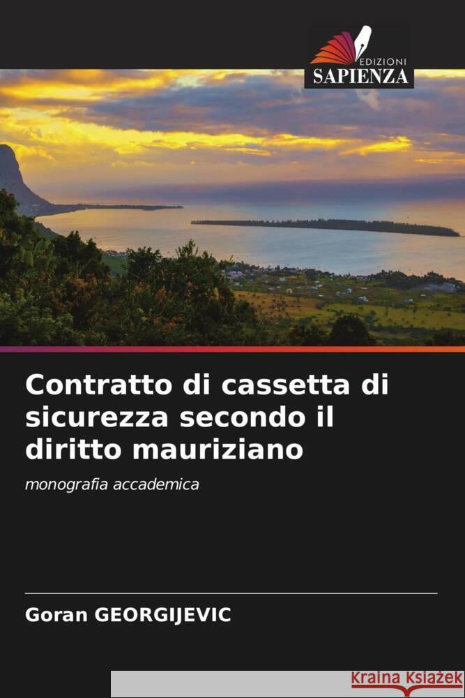 Contratto di cassetta di sicurezza secondo il diritto mauriziano Georgijevic, Goran 9786205017753