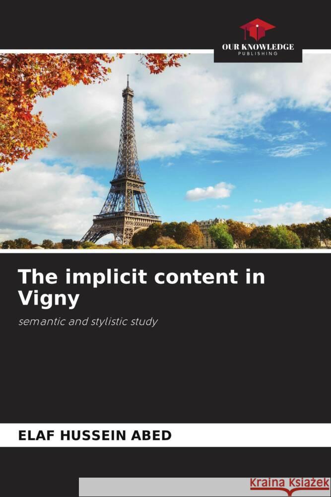 The implicit content in Vigny HUSSEIN ABED, ELAF 9786205027141