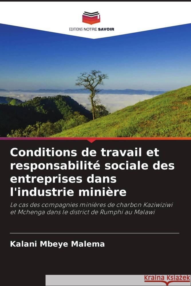 Conditions de travail et responsabilité sociale des entreprises dans l'industrie minière Malema, Kalani Mbeye 9786205079454