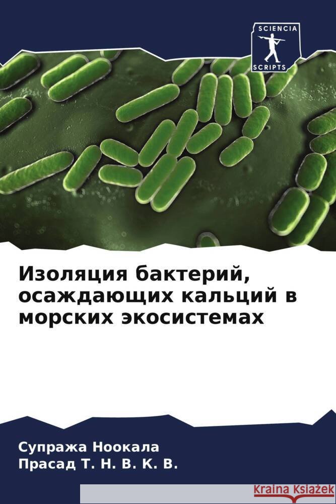 Izolqciq bakterij, osazhdaüschih kal'cij w morskih äkosistemah Nookala, Suprazha, T. N. V. K. V., Prasad 9786205140987 Sciencia Scripts