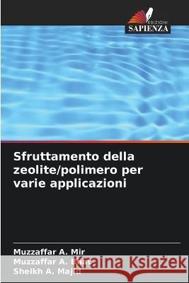 Sfruttamento della zeolite/polimero per varie applicazioni Muzzaffar A. Mir Muzzaffar A. Bhat Sheikh A. Majid 9786205295946 Edizioni Sapienza