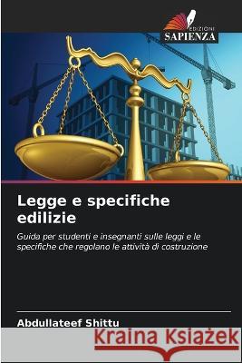 Legge e specifiche edilizie Abdullateef Shittu 9786205372302