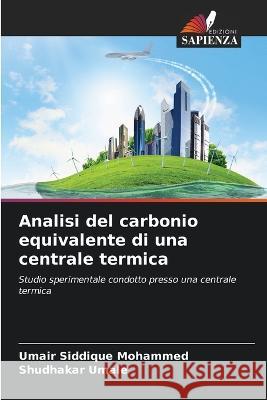 Analisi del carbonio equivalente di una centrale termica Umair Siddique Mohammed Shudhakar Umale  9786205659670 Edizioni Sapienza