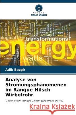 Analyse von Str?mungsph?nomenen im Ranque-Hilsch-Wirbelrohr Adib Bazgir 9786205733295 Verlag Unser Wissen