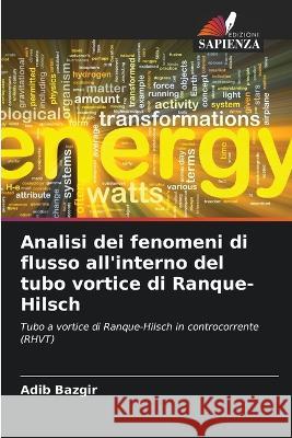 Analisi dei fenomeni di flusso all\'interno del tubo vortice di Ranque-Hilsch Adib Bazgir 9786205733332 Edizioni Sapienza