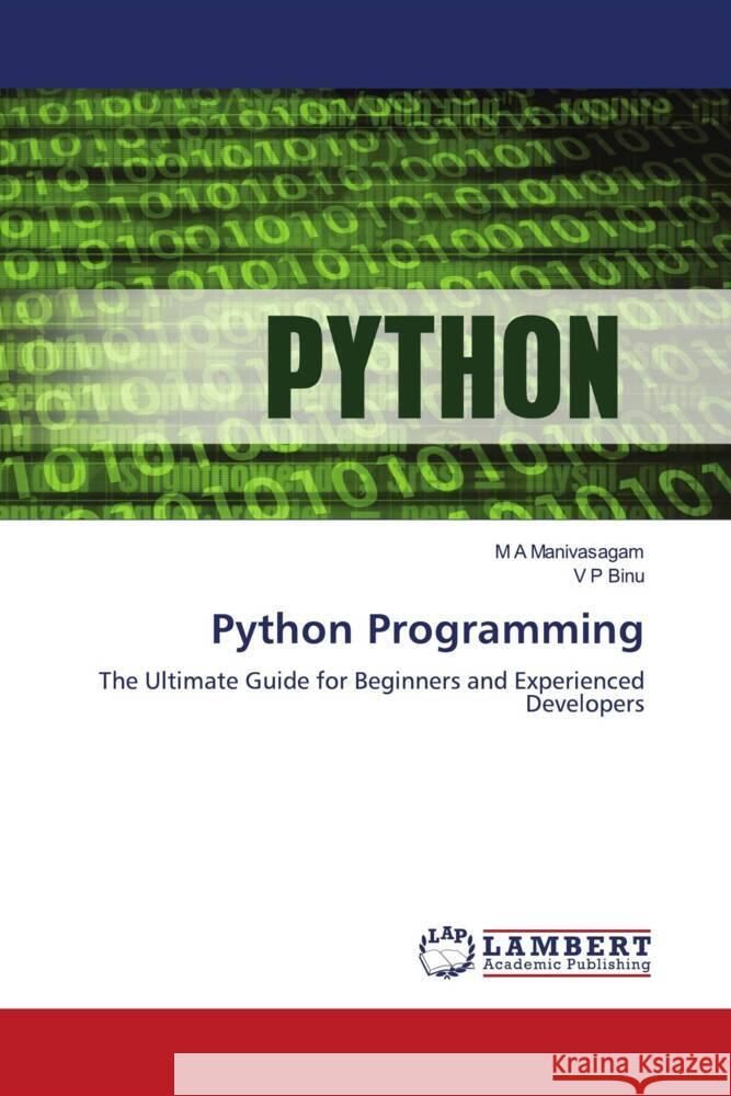 Python Programming Manivasagam, M A, Binu, V P 9786206167310