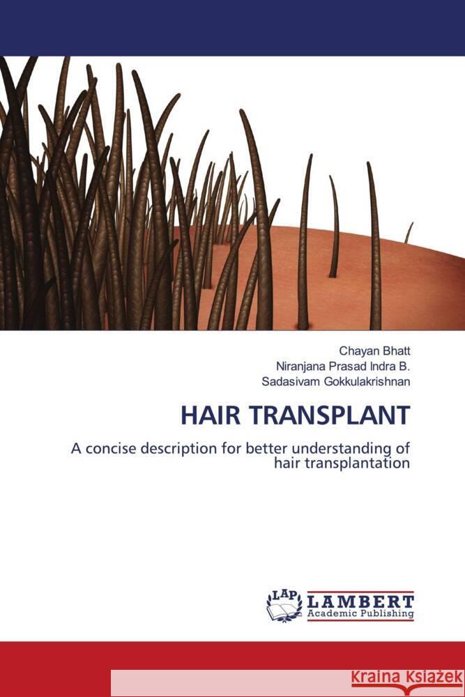 HAIR TRANSPLANT Bhatt, Chayan, Indra B., Niranjana Prasad, Gokkulakrishnan, Sadasivam 9786206184102