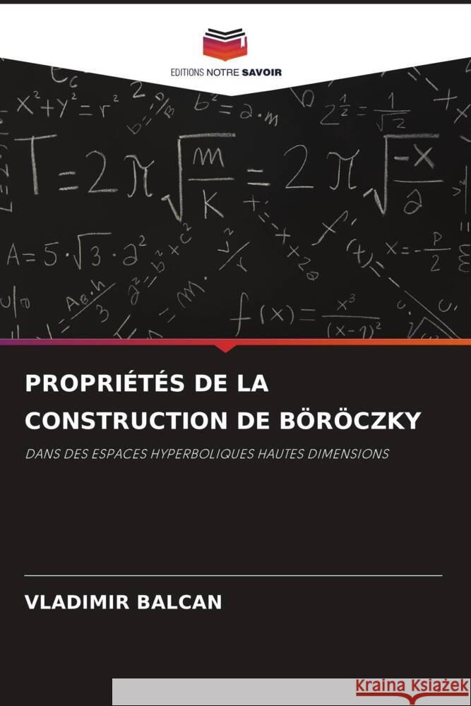 Proprietes de la Construction de Boeroeczky Vladimir Balcan   9786206243748 Editions Notre Savoir