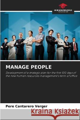 Manage People Pere Cantarero Verger   9786206258599