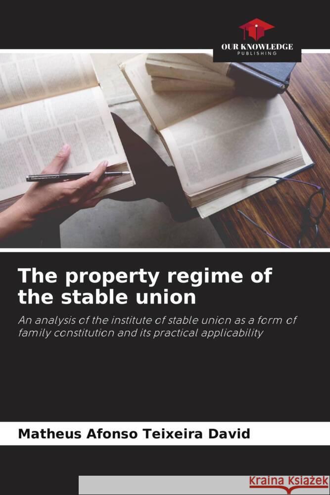 The property regime of the stable union Teixeira David, Matheus Afonso 9786206325697