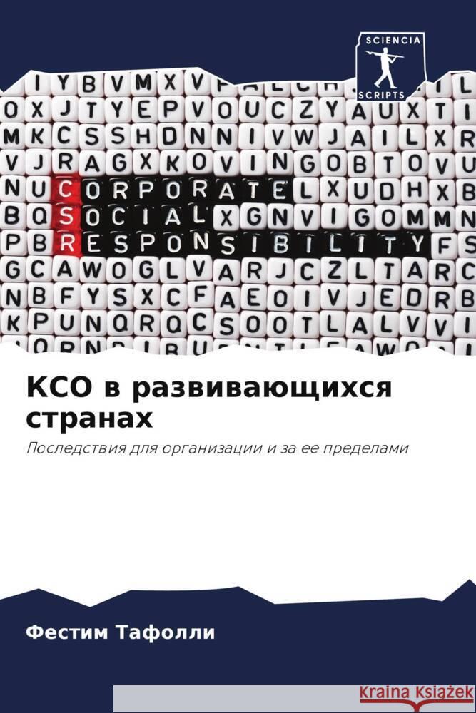 KSO w razwiwaüschihsq stranah Tafolli, Festim 9786206384120 Sciencia Scripts