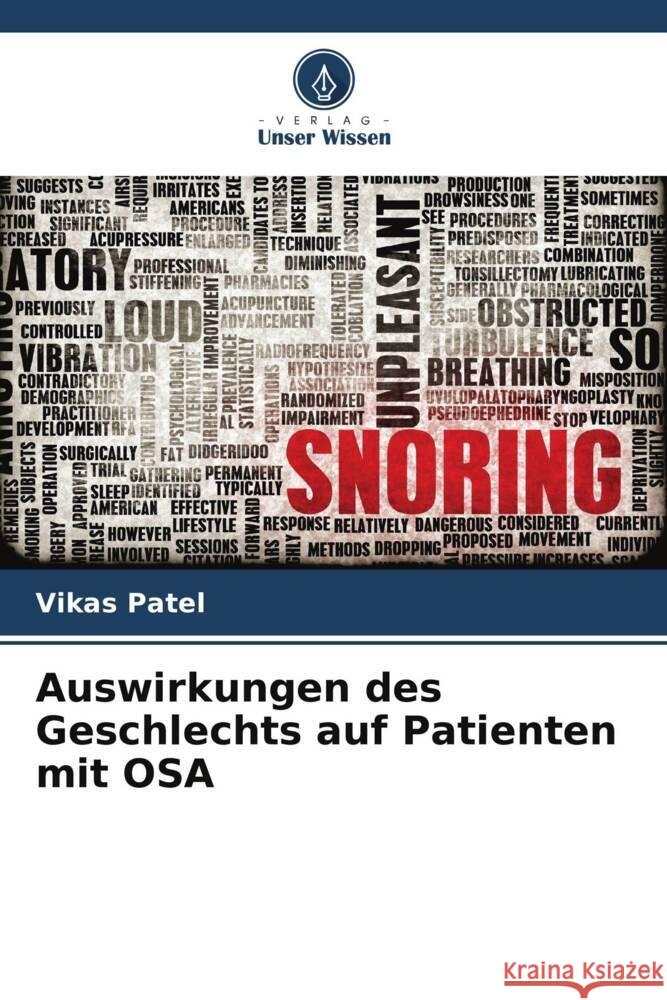 Auswirkungen des Geschlechts auf Patienten mit OSA Patel, Vikas 9786206402435