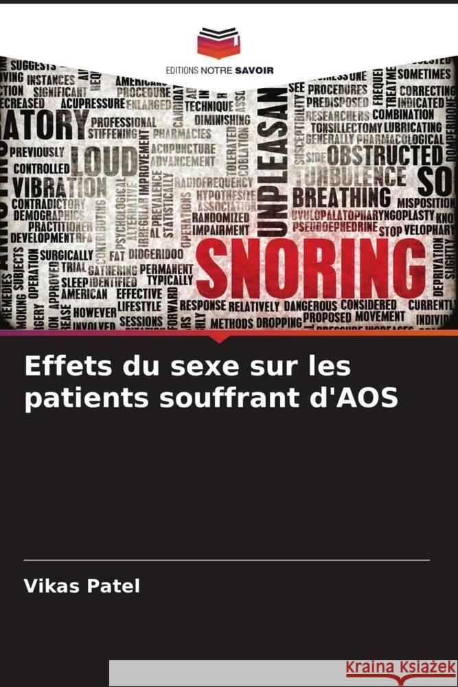 Effets du sexe sur les patients souffrant d'AOS Patel, Vikas 9786206402442