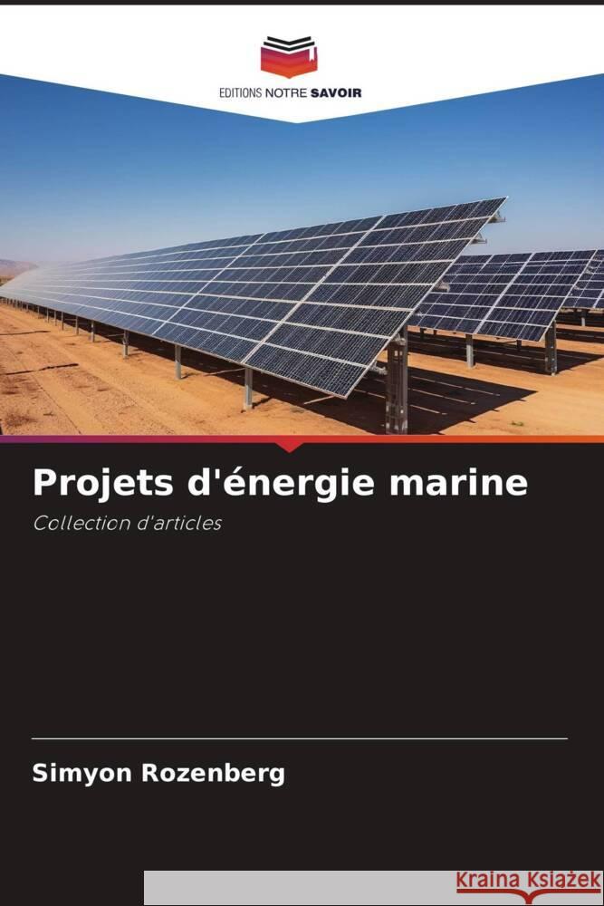 Projets d'énergie marine Rozenberg, Simyon 9786206469407