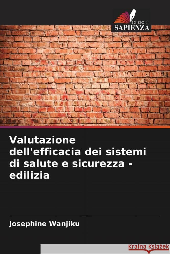 Valutazione dell'efficacia dei sistemi di salute e sicurezza - edilizia Wanjiku, Josephine 9786206515562 Edizioni Sapienza